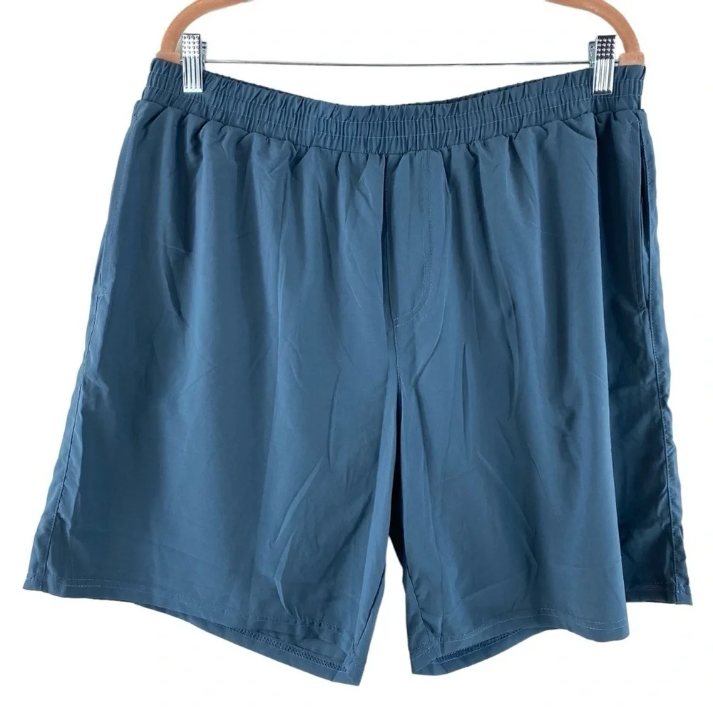 Simply Southern Men’s Blue Tropical Print Lining Shorts Swim Suit Trunks Sz‎ XXL